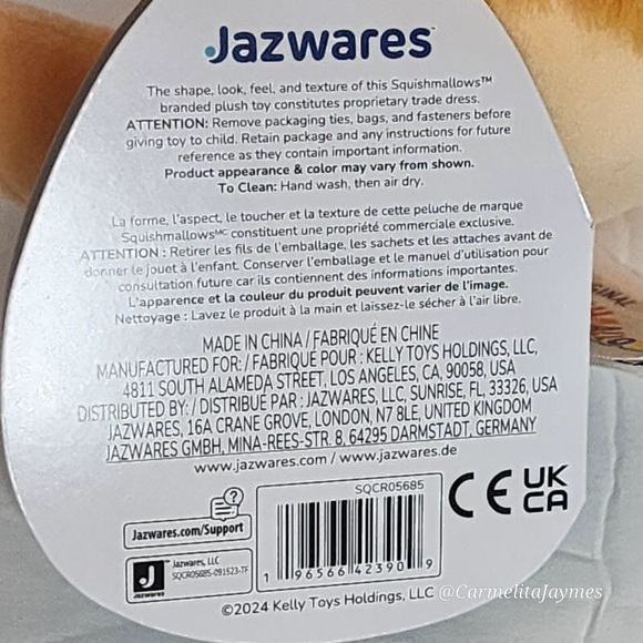 SHASTA 🐾 Orange BigFoot w Flowers 5 in Original Squishmallow ☆》NWT《☆ - Picture 8 of 9